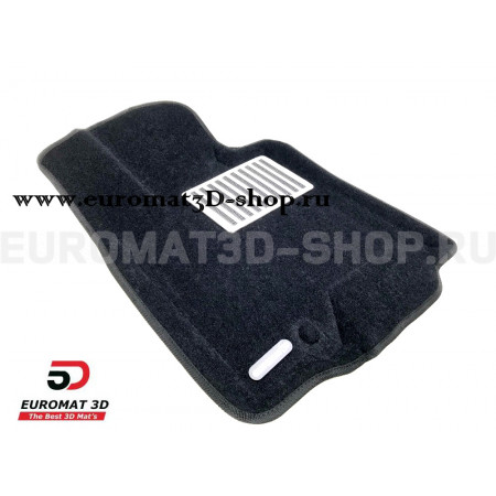 Текстильные 3D коврики Euromat3D Lux в салон для Infiniti G (2007-2014) № EM3D-002808
