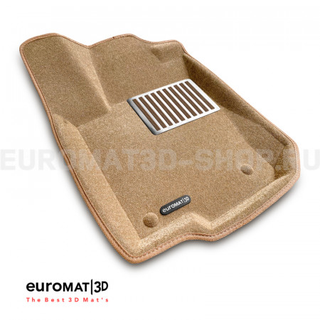Текстильные 3D коврики Euromat3D Lux в салон для Mercedes GL-Class (X164) (2006-2012) № EM3D-003501T Бежевые Текстильные 3D коврики Euromat3D Lux в салон для Mercedes GL-Class (X164) (2006-2012) № EM3D-003501T Бежевые