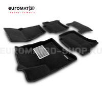 Текстильные 3D коврики Euromat3D Lux в салон для Volkswagen Touareg (2..
