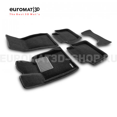 Текстильные 3D коврики Euromat3D Business в салон для Bmw 7 (G11) (2015-) № EMC3D-001217