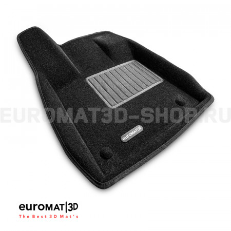 Текстильные 3D коврики Euromat3D Business в салон для Jaguar I-Pace (2018-) № EMC3D-002758