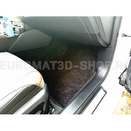 Текстильные 3D коврики Euromat3D Lux в салон для Lexus ES (2019-) № EM3D-005101