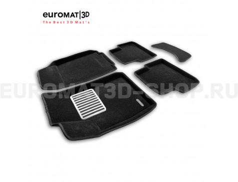 Текстильные 3D коврики Euromat3D Lux в салон для Ravon R4 (2016-2022) № EM3D-001501 Текстильные 3D коврики Euromat3D Lux в салон для Ravon R4 (2016-2022) № EM3D-001501