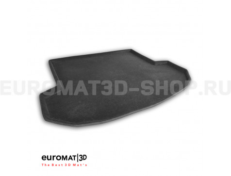 Текстильный 3D Коврик Euromat в багажник Для Hyundai Santa Fe (2013-2017) № EMT3D-002723