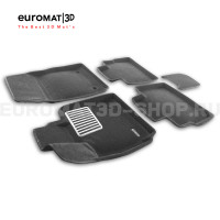 Текстильные 3D коврики Euromat3D Lux в салон для Jaecoo J8 (2024-) № EM3D-000031