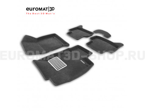 Текстильные 3D коврики Euromat3D Lux в салон для Cupra Formentor (2020-) № EM3D-005451