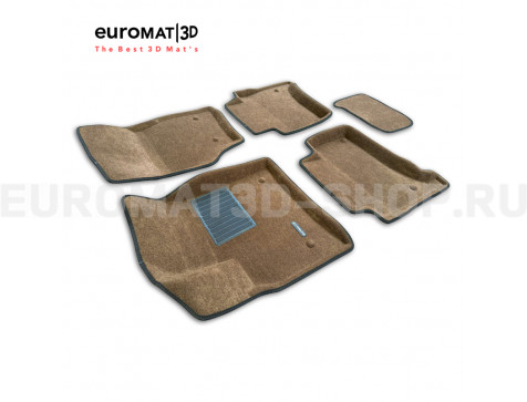 Текстильные 3D коврики Euromat3D Business в салон для Porsche Cayenne (2002-2009) № EMC3D-004100R Коричневые Текстильные 3D коврики Euromat3D Business в салон для Porsche Cayenne (2002-2009) № EMC3D-004100R Коричневые