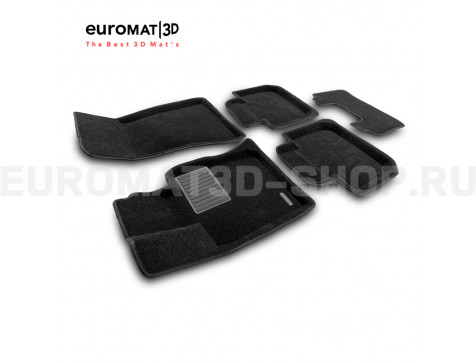 Текстильные 3D коврики Euromat3D Premium в салон для Bmw 8 (G16) (2018-) № EMPR3D-001207