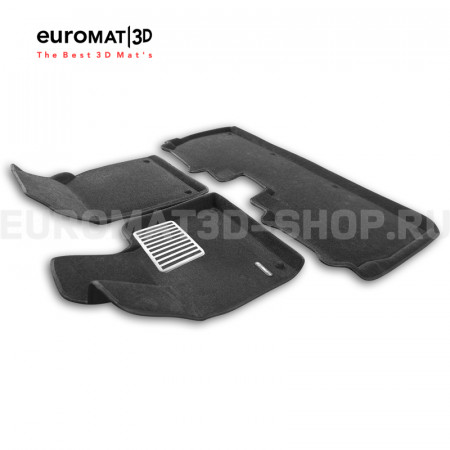 Текстильные 3D коврики Euromat3D Lux в салон для Hongqi E-HS9 (2020-) № EM3D-001481