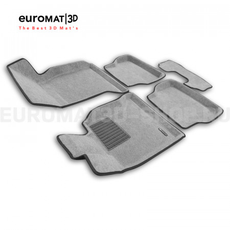 Текстильные 3D коврики Euromat3D Business в салон для Bmw 5 (E60) (2003-2010) № EMC3D-001204S Светло-серые Текстильные 3D коврики Euromat3D Business в салон для Bmw 5 (E60) (2003-2010) № EMC3D-001204S Светло-серые