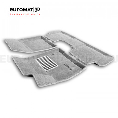 Текстильные 3D коврики Euromat3D Lux в салон для Cadillac XT6 (2021-) № EM3D-001307S Светло-серые Текстильные 3D коврики Euromat3D Lux в салон для Cadillac XT6 (2021-) № EM3D-001307S Светло-серые