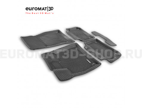 3D коврики Euromat3D EVA в салон для Audi Q5L (2017-2026) № EM3DEVA-001117